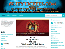 Tablet Screenshot of ecitytickets.com